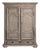 1800-1809 France Weathered Pale Grey Painted Oak Armoire For Sale