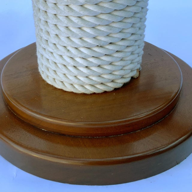 Wood Authentic Ship's Wheel Is Now a Coffee Table For Sale - Image 7 of 7