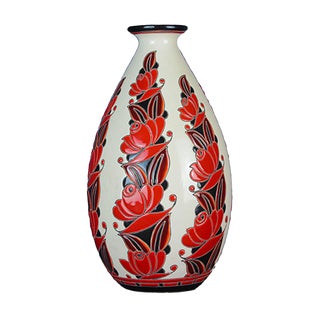 Vase by Leon Lambillotte for Boch Freres Keramis, 1926 For Sale