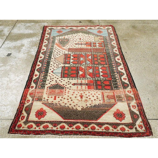 Galerie Shabab Collection Mid-20th Century Turkish Anatolian Pictorial Rug For Sale - Image 4 of 9