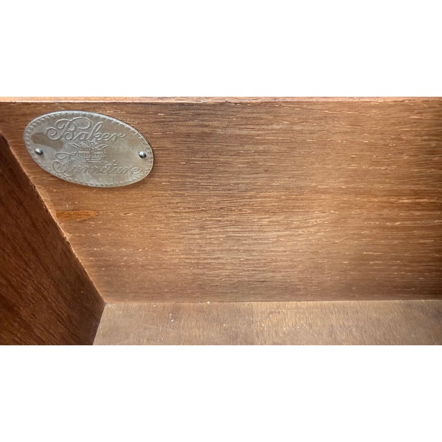 Vintage Baker Furniture Neoclassical Gentleman’s Chest With Tambour Doors For Sale - Image 17 of 17