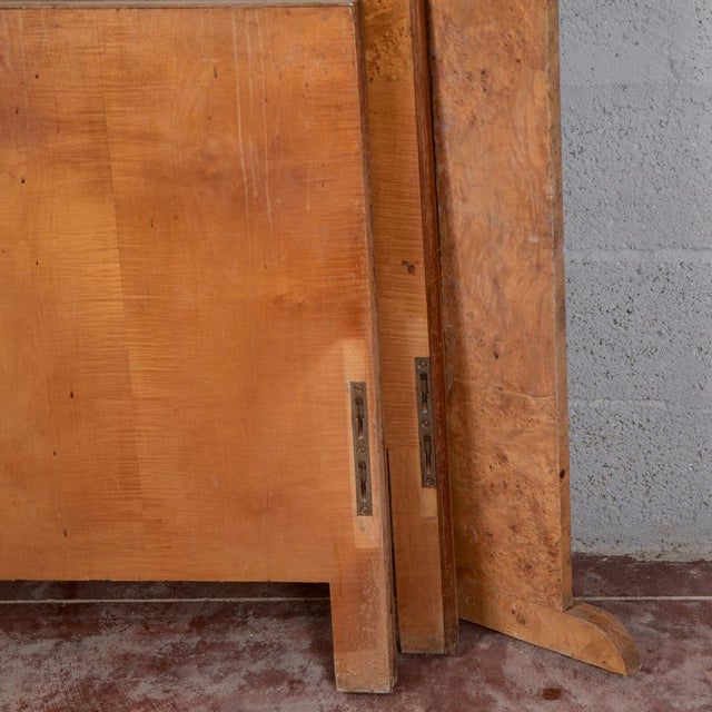 Art Deco Bed in Briar Root For Sale - Image 15 of 18