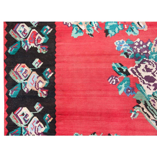 Vintage Turkish Kilim Rug For Sale - Image 12 of 15