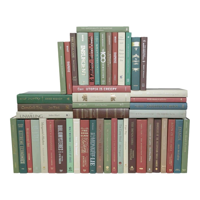 Decorative Books - Cabin Book Wall - Set of 50 Brown Books For Sale