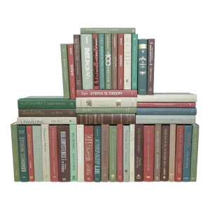 Decorative Books - Cabin Book Wall - Set of 50 Brown Books