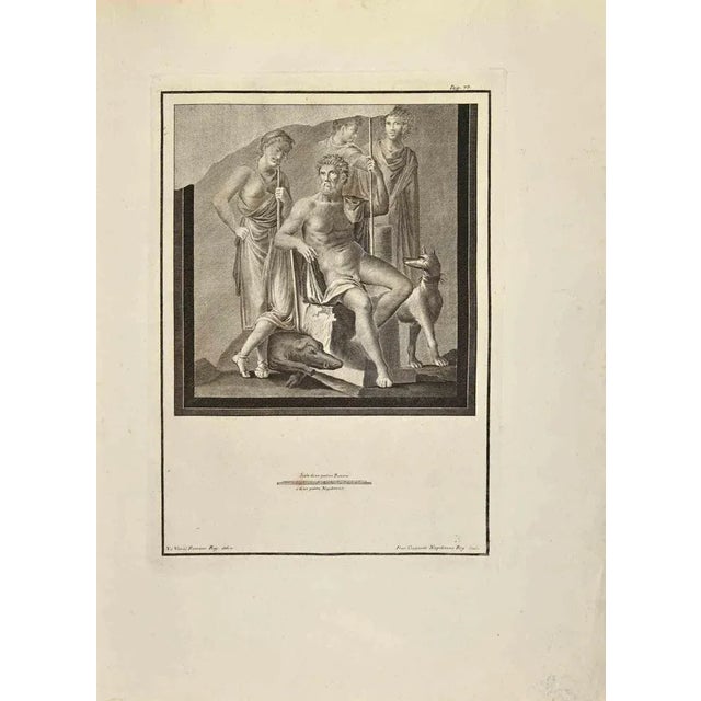 Gaius Marius Roman General from "Antiquities of Herculaneum" is an etching on paper realized by Francesco Cepparoli in the...
