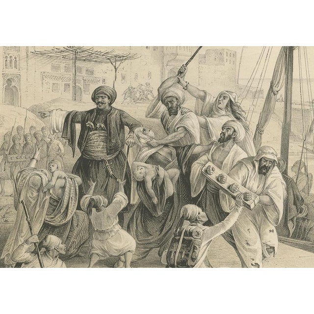 Egyptian Army Recruitment at the Nile Harbor, 1846, Paper For Sale - Image 4 of 9