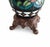 Vintage Tiffany-Style Floral Stained-Glass Table Lamp With Illuminated Base For Sale - Image 4 of 8