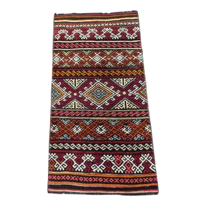 Vintage Oushak Anatolian Wool Kilim
