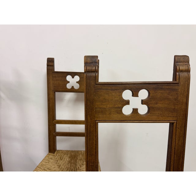 Vintage Arts and Crafts Dining Chairs, 1920, Set of 6 For Sale - Image 11 of 14