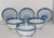 Chinese Early 1900s Chinese Translucent Rice Grain Dragon Pattern Jingdezhen Wan Yu Mark Bowls- Set of 6 For Sale - Image 3 of 9
