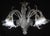 Extraordinary Murano glass chandelier from the middle of the last century. The chandelier consists of 4 tall panels and 5...