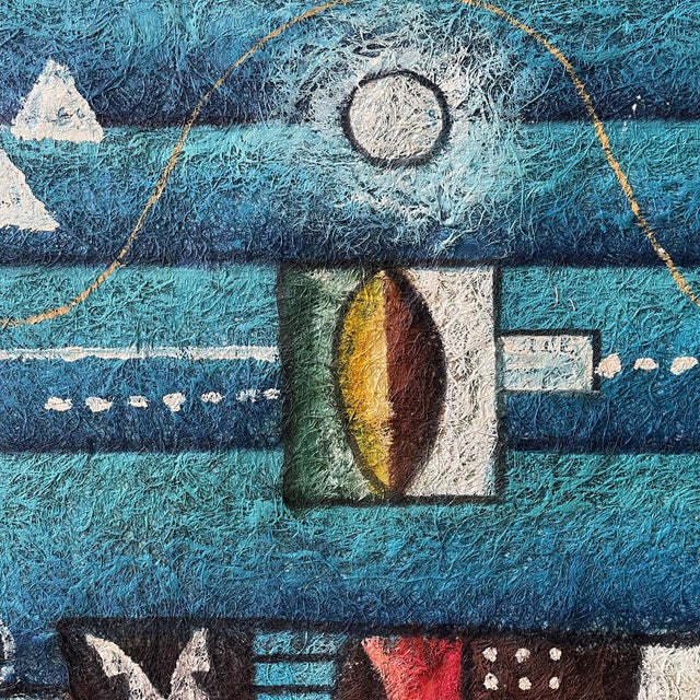 B. Long, Abstract Artworks, 1960s, Canvas Paintings, Set of 2 For Sale - Image 17 of 18