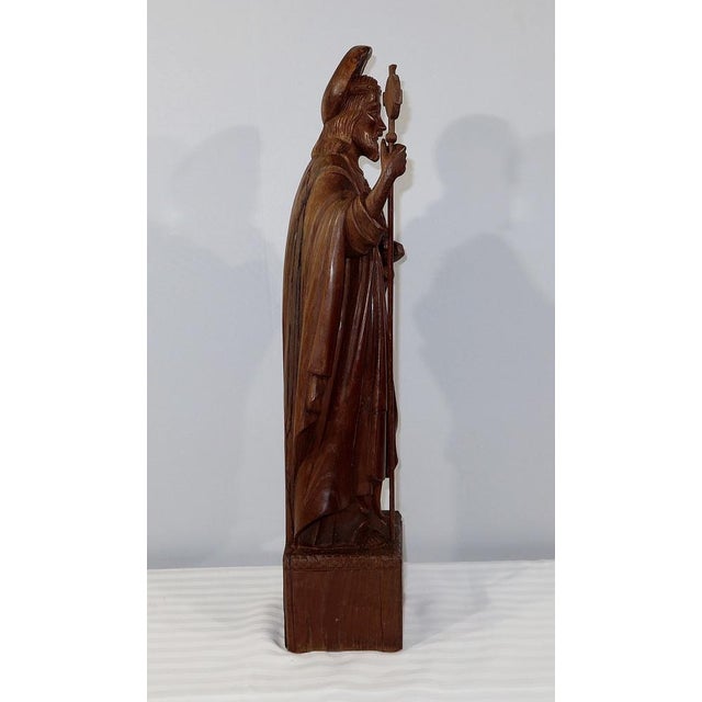 Statue of Christ, 1890s, Chestnut For Sale - Image 16 of 18