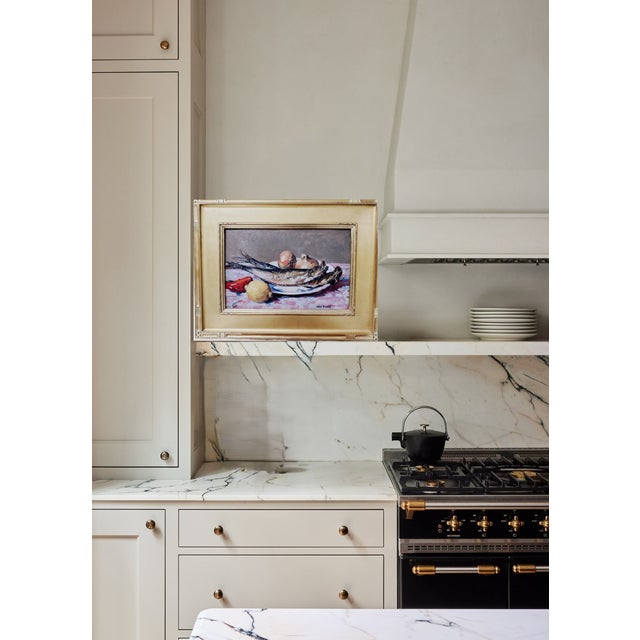 Late 19th Century Still Life With Fish Post-Impressionist Oil on Board Painting by Jules Pages For Sale - Image 5 of 6