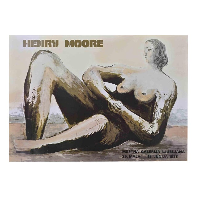 Henry Moore, Mestna Galerija Ljubljana, Photolithograph, 1983 For Sale