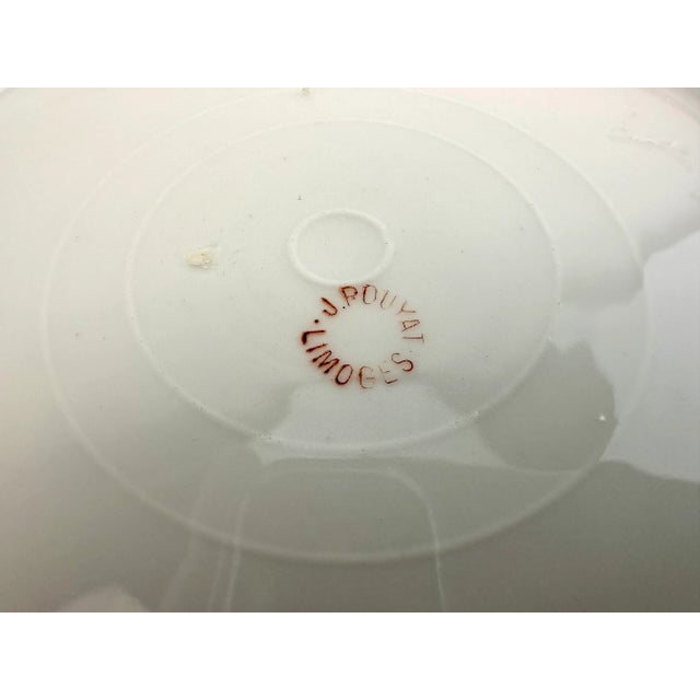 1940s Vintage Jean Pouyat Limoges Dinner Plates- Set of 5 For Sale - Image 12 of 12