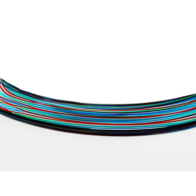 Murano Glass Rainbow Flush Sconce, 1970s For Sale - Image 4 of 6