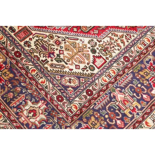 Middle Eastern Hand-Knotted Tabriz Rug For Sale - Image 6 of 11