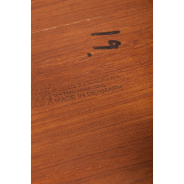 Wood Danish Nesting Tables by Kai Kristiansen for Vildbjerg Møbelfabrik, 1960s, Set of 2 For Sale - Image 7 of 8