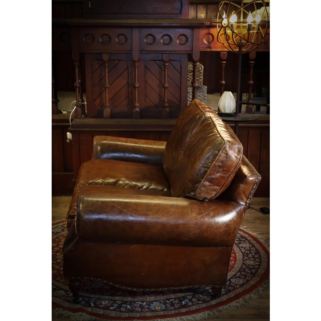 Balmoral Sofa and Armchair in Leather from Timothy Oulton, 2010s, Set of 2 For Sale - Image 3 of 18