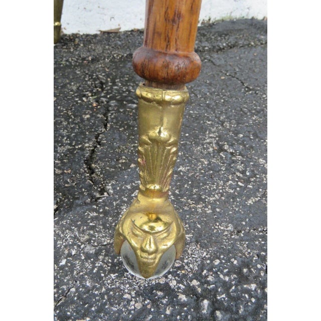 Early 1900s Victorian Tiger Oak Side End Center Table For Sale In Miami - Image 6 of 13