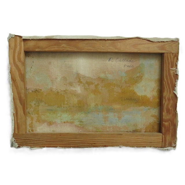 Modern French Impressionist Landscape Lake Oil Painting Signed For Sale - Image 3 of 4