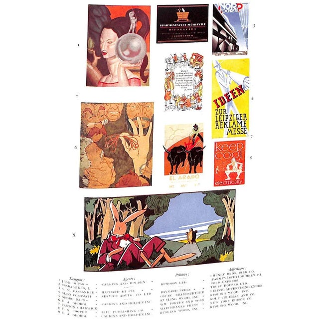 "Posters & Publicity: 1927 Annual of Commercial Art" Harrison, John; Holme, Geoffrey For Sale - Image 14 of 17