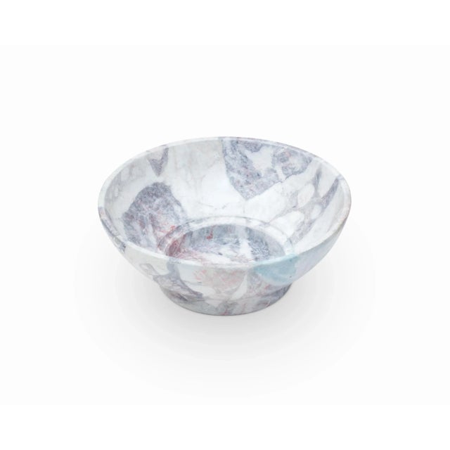 2010s Large Decorative "Marbled" Ceramic Bowl For Sale - Image 5 of 8