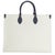 Louis Vuitton Blue Beige Jacquard Embroidered Tufted Monogram Hamptons Onthego G For Sale - Image 4 of 9