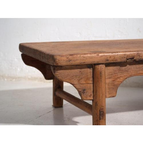 Low Antique Qing Dynasty Shanxi Kang Table in Pine For Sale - Image 5 of 10