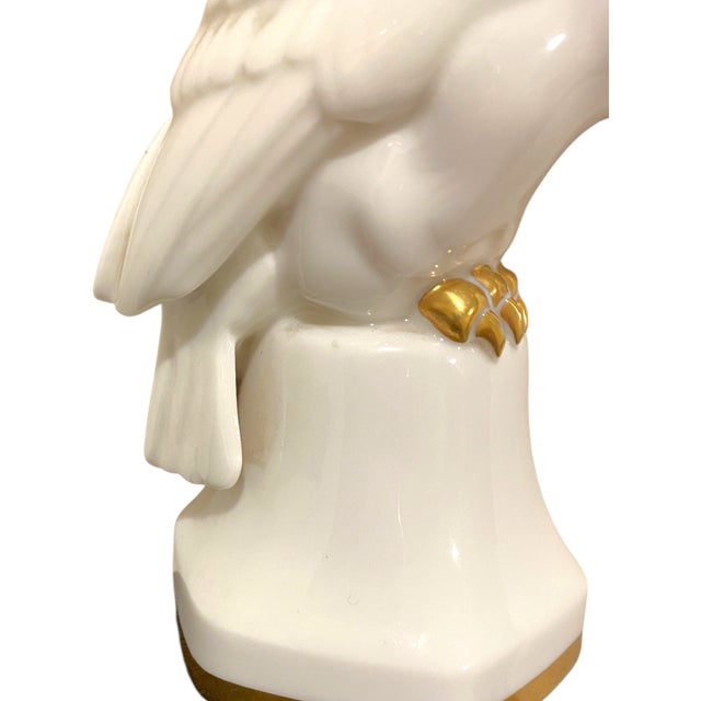 Antique Hutschenreuther Porcelain Owl Figurine Art Deco Germany Fritz Klee C. 1930 Animal Decor For Sale - Image 10 of 11