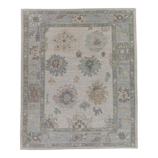 Turkish Oushak Rug 5'5" x 6'5" For Sale