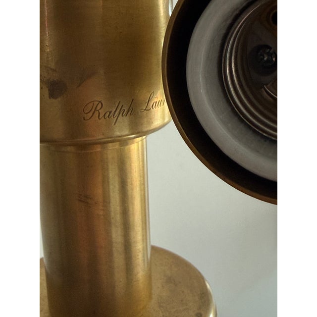 Ralph Lauren Mercury Oversized Lamp With Rl Crest For Sale - Image 9 of 11