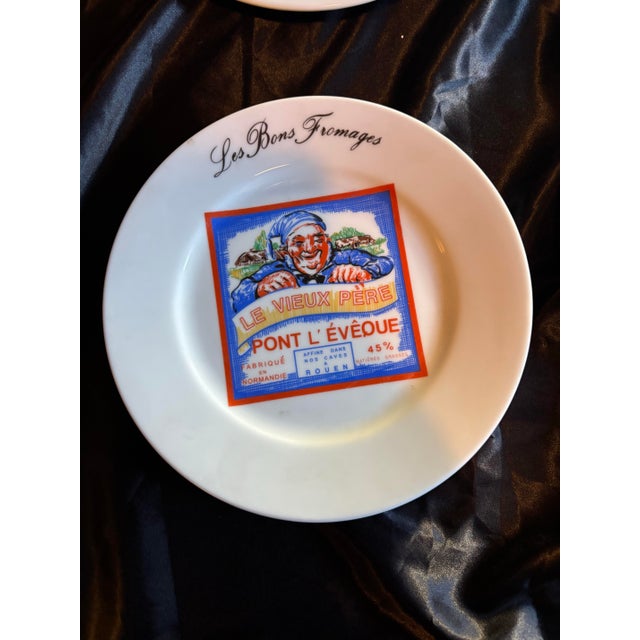 Add a touch of French elegance to your dining table with this authentic set of vintage cheese plates, masterfully crafted...