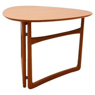 Folding Side Table by Peter Hvidt for France & Søn, 1950s For Sale