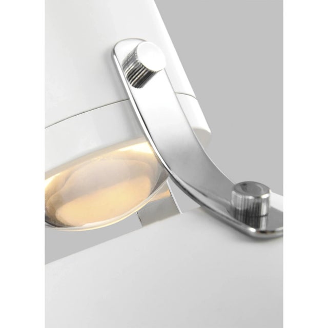 Contemporary Sean Lavin by Visual Comfort Studio Brynne Small LED Pendant, Flat White For Sale - Image 3 of 6