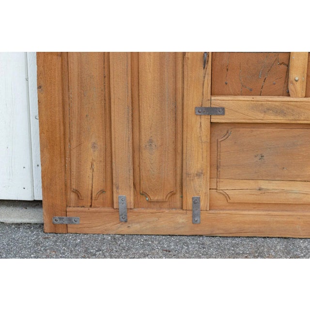 Brown Antique Arched Indian Wall Facade For Sale - Image 8 of 12