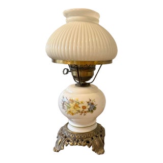 Vintage Victorian GWTW Hurricane Table Lamp For Sale