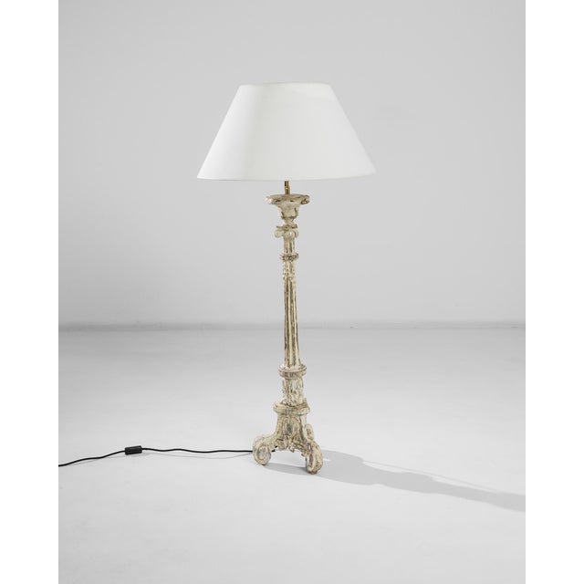 Brown 1800s French Wooden Floor Lamp For Sale - Image 8 of 18
