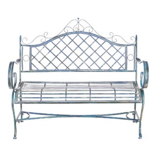 Abner Bench - Mossy Blue For Sale