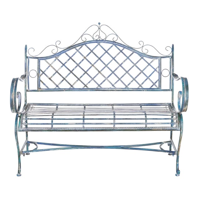 Abner Bench - Mossy Blue For Sale