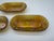 Mid 20th Century American Pressed Amber Carnival Glass Celery Dish - Set of 3 For Sale - Image 9 of 11