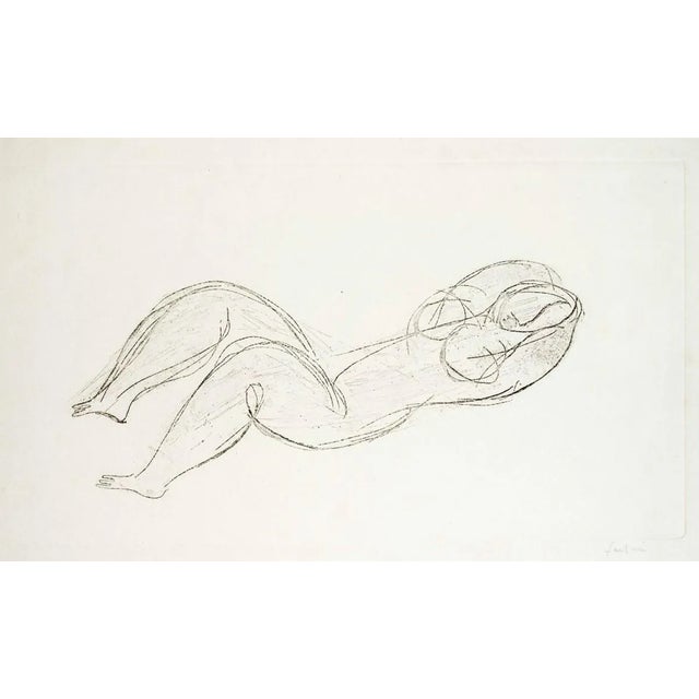 Nu - Original Etching by J. Fautrier - 1937 1937 For Sale