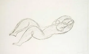 Nu - Original Etching by J. Fautrier - 1937 1937