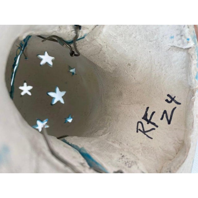 Hand Built Glazed Ceramic Night Lamp For Sale In Miami - Image 6 of 6