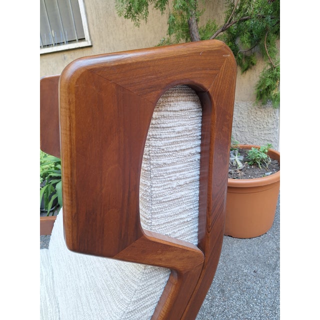 Armchairs Wooden Ears Model in White Boucle by Gio Ponti for Manifattura Artigianale Italiana, 1990s, Set of 2 For Sale - Image 13 of 14