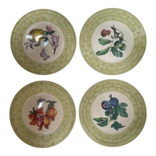 Niderviller Botanique Dessert Plates, Set of Four For Sale