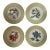 Niderviller Botanique Dessert Plates, Set of Four For Sale