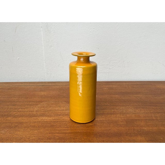Mid-Century German Minimalist Studio Pottery Vase from BKW Böttger Keramik Wandsbek, Hamburg, 1960s For Sale - Image 4 of 16